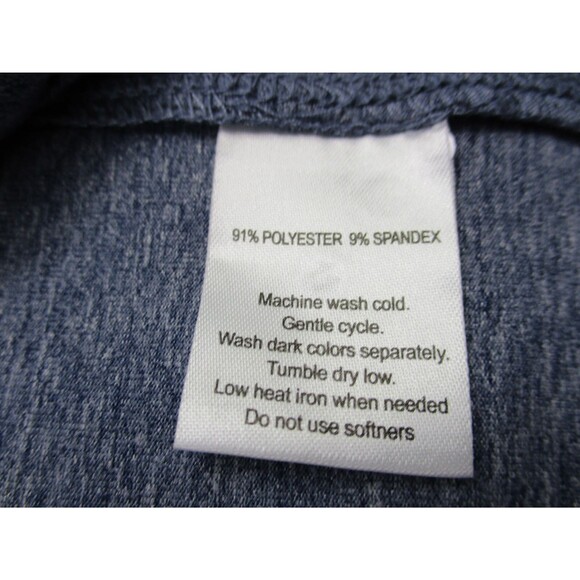 UNTUCKit Shirt Mens Extra Large XL Blue Stretch Short Sleeve Crew Neck Casual - Picture 6 of 12